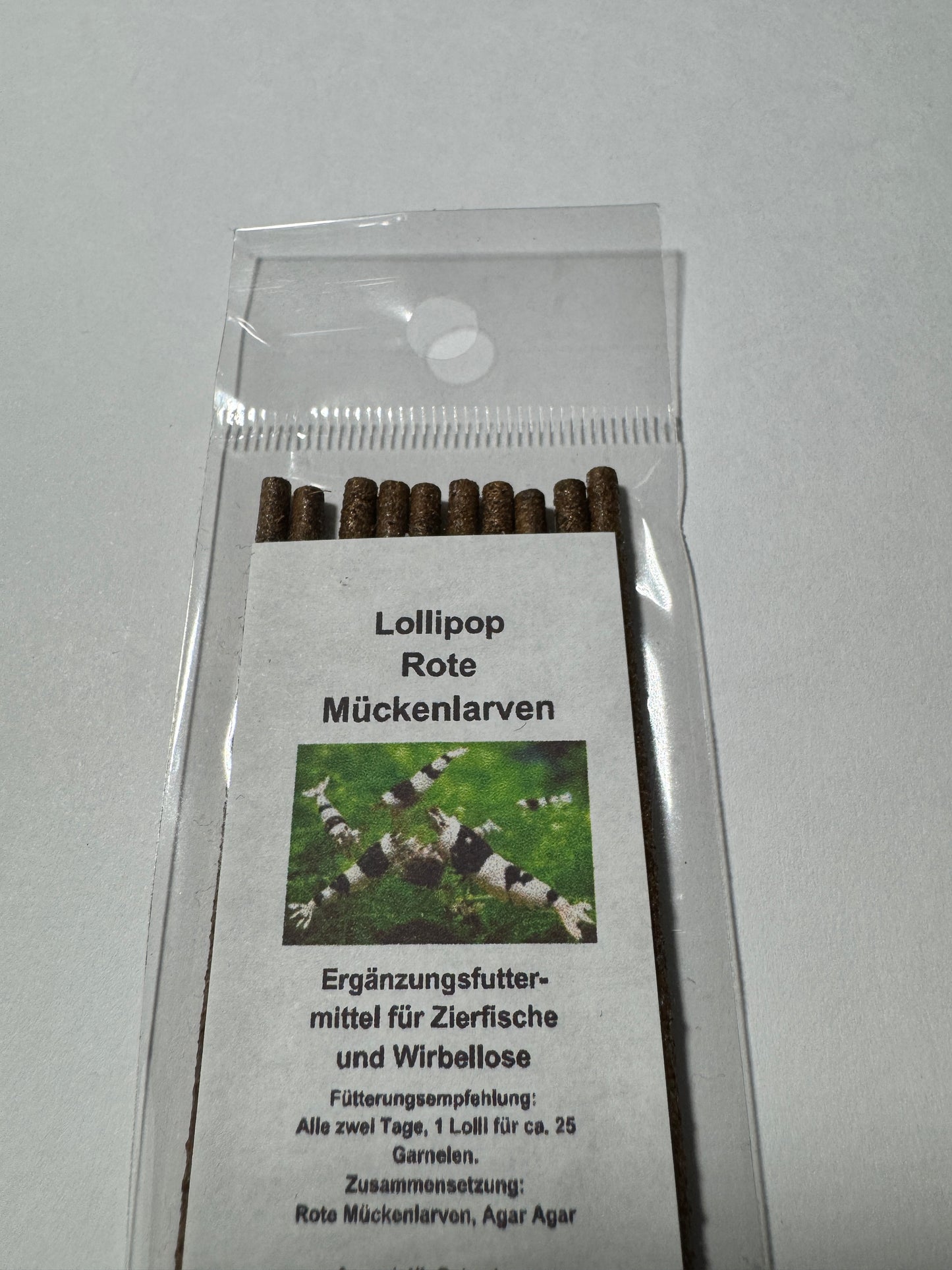 Garnelen Lollies (Strawberry-,CinnamonLine & Rote Mückenlarven)